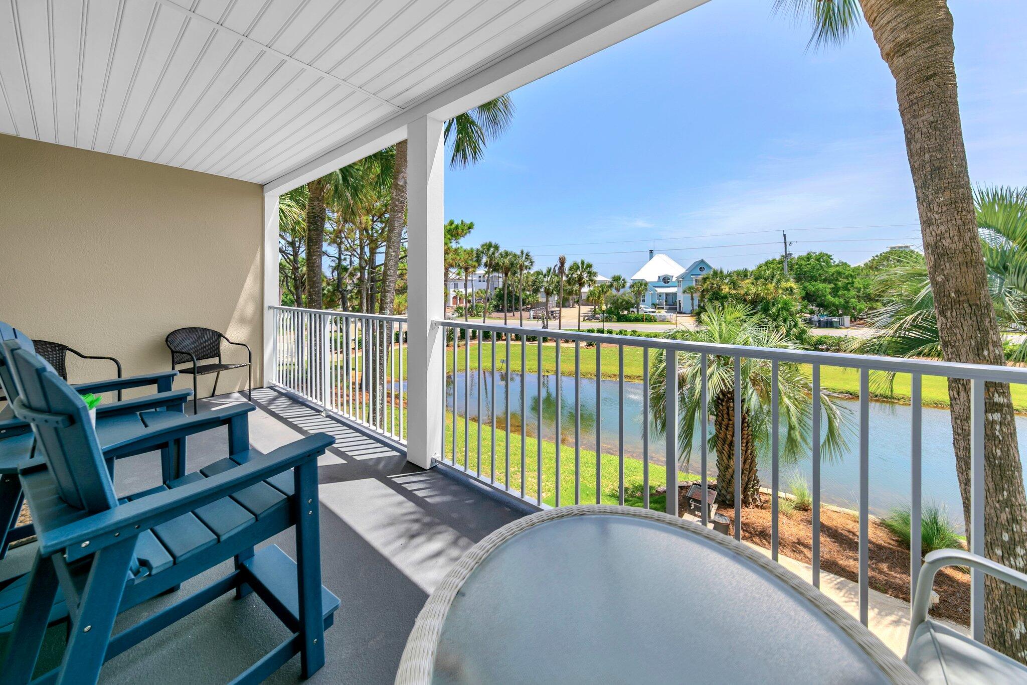 144 Spires Lane, Unit 202 Santa Rosa Beach, FL 32459 - Photo 20 of 31 a view of a balcony with chairs