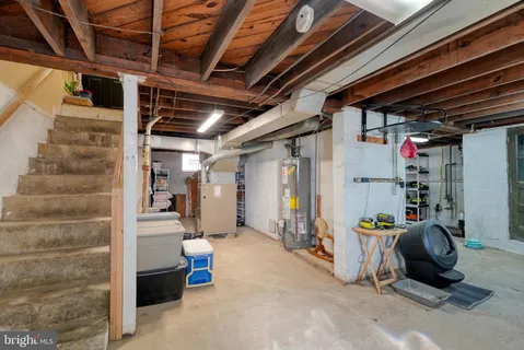 a view of storage and utility room