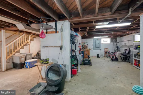 a view of storage and utility room