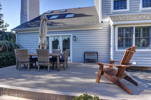 a view of a outdoor space with a patio