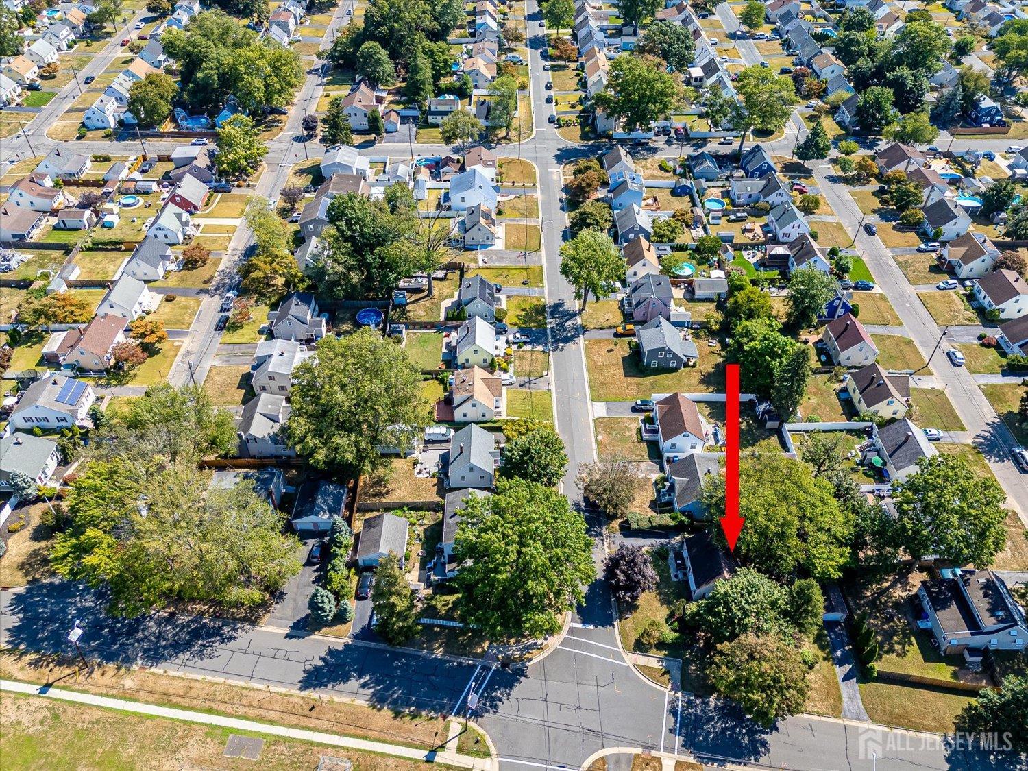 310 Howard Avenue Middlesex, NJ 08846 - Photo 29 of 42 an aerial view of residential house with outdoor space and trees all around