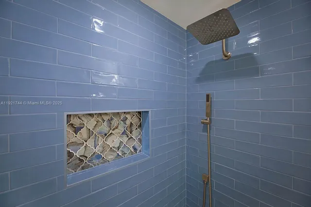 a view of wooden door