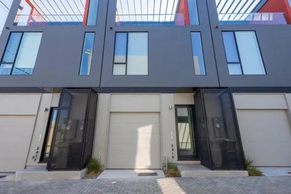 a front view of a house with a