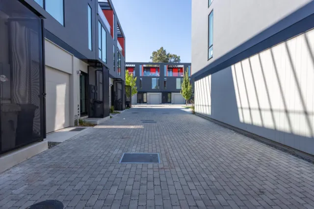 a view of a street with lots of stuff