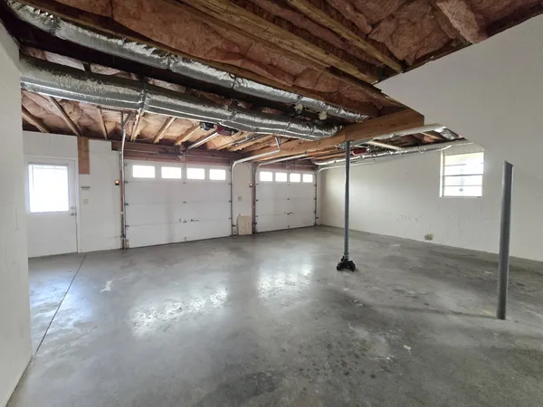 a view of a room with an empty space
