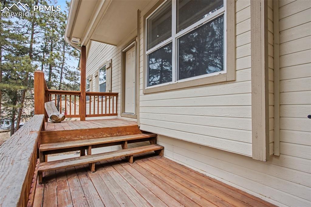 4944 Antelope Trail Elbert, CO 80106 - Photo 6 of 49 View of wooden deck