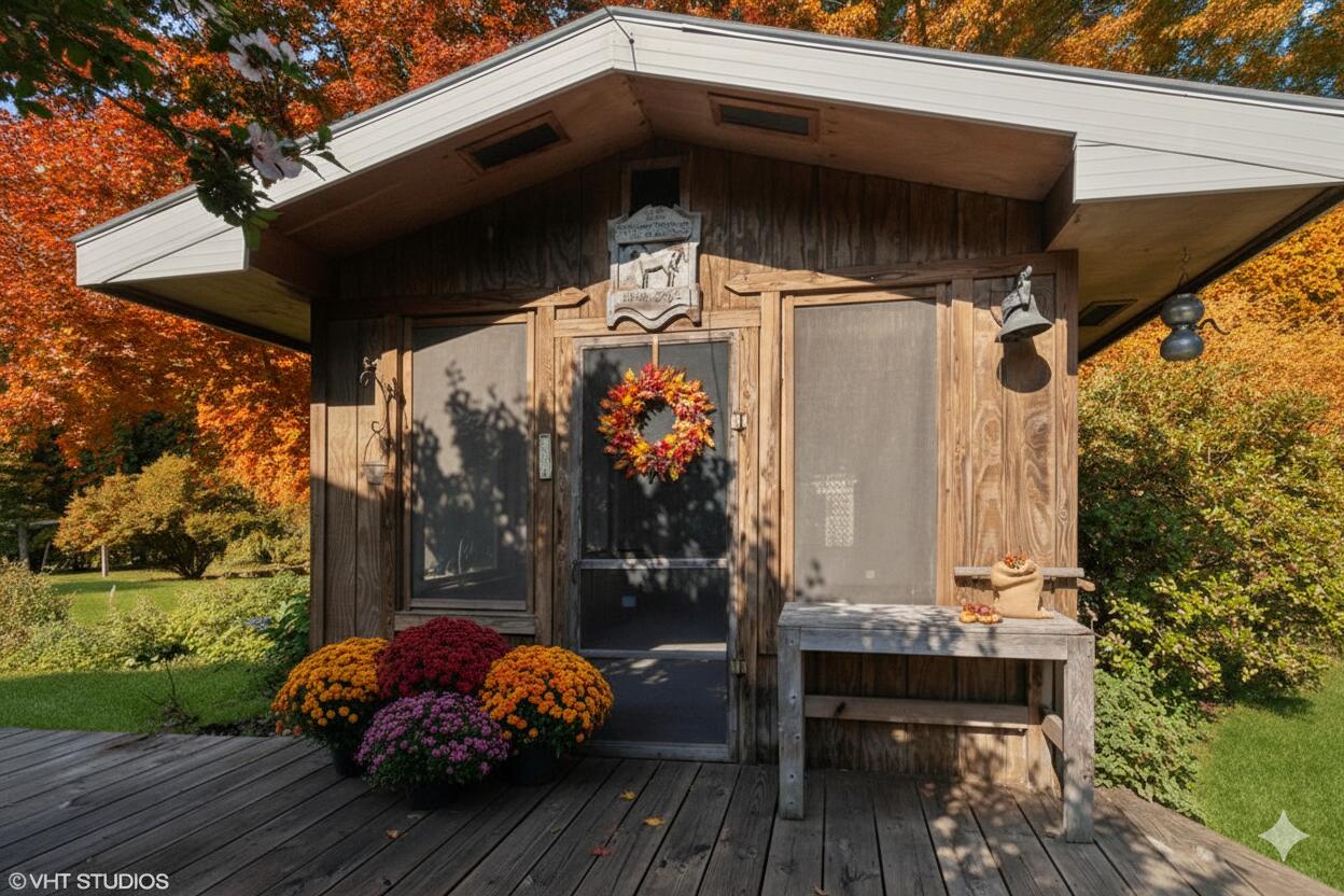 606 South 18th Street Chesterton, IN 46304 - Photo 19 of 24 a porch with seating space and hardwood floor