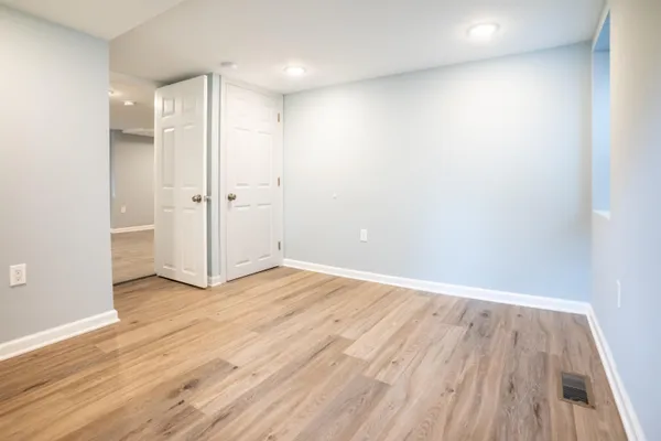 wooden floor in an empty room