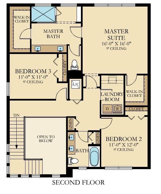 4763 Saddle Ranch Road Lake Worth, FL 33467 - Photo 25 of 33 2nd fl plan