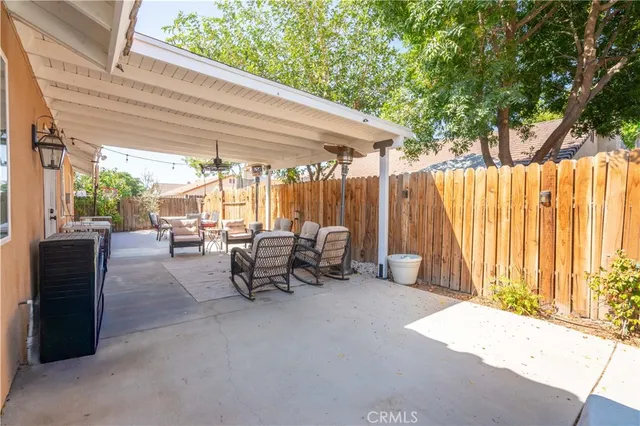 a view of outdoor space with seating area