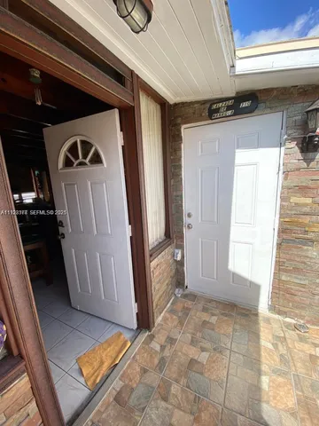 a view of front door