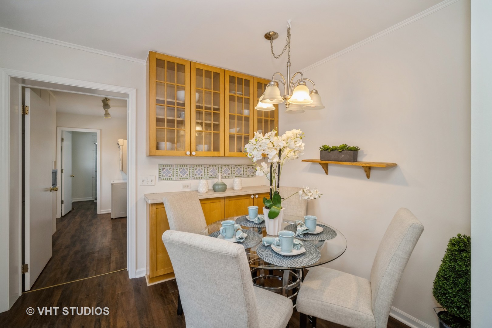 1137 Midway Road Northbrook, IL 60062 - Photo 11 of 18 a dining room with furniture a chandelier and window
