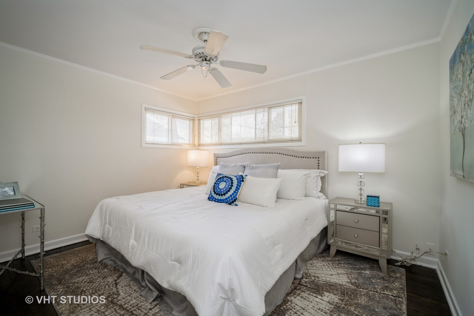 1137 Midway Road Northbrook, IL 60062 - Photo 7 of 18 a bedroom with a bed and a chandelier