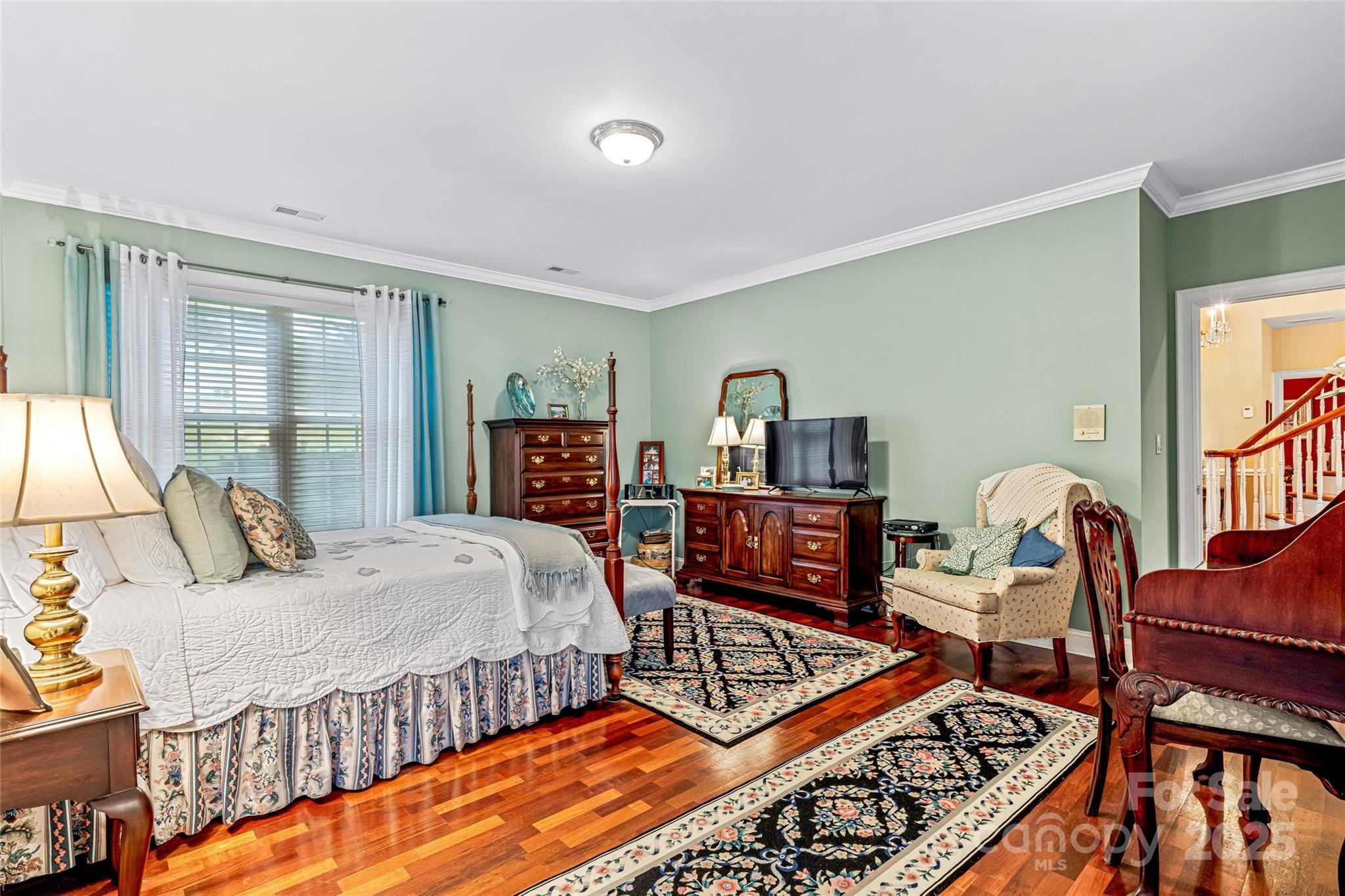 842 Rickel Drive Hendersonville, NC 28739 - Photo 10 of 48 a bedroom with two beds and a large window