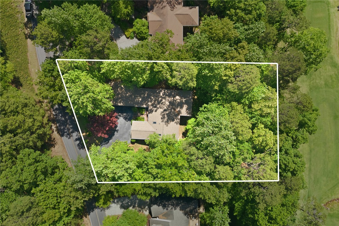 6 Tradewinds Way Salem, SC 29676 - Photo 32 of 50 This verdant aerial view showcases a secluded residence nestled among lush trees, offering peaceful privacy.
