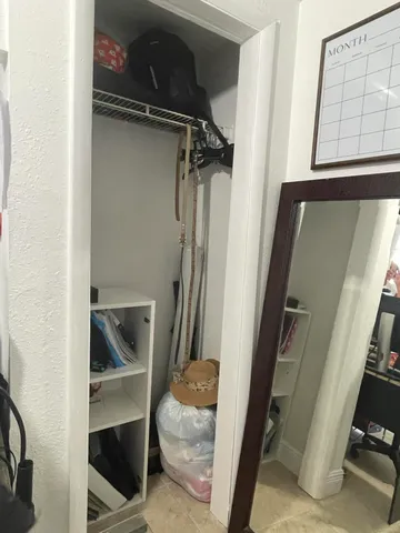 a view of walk in closet