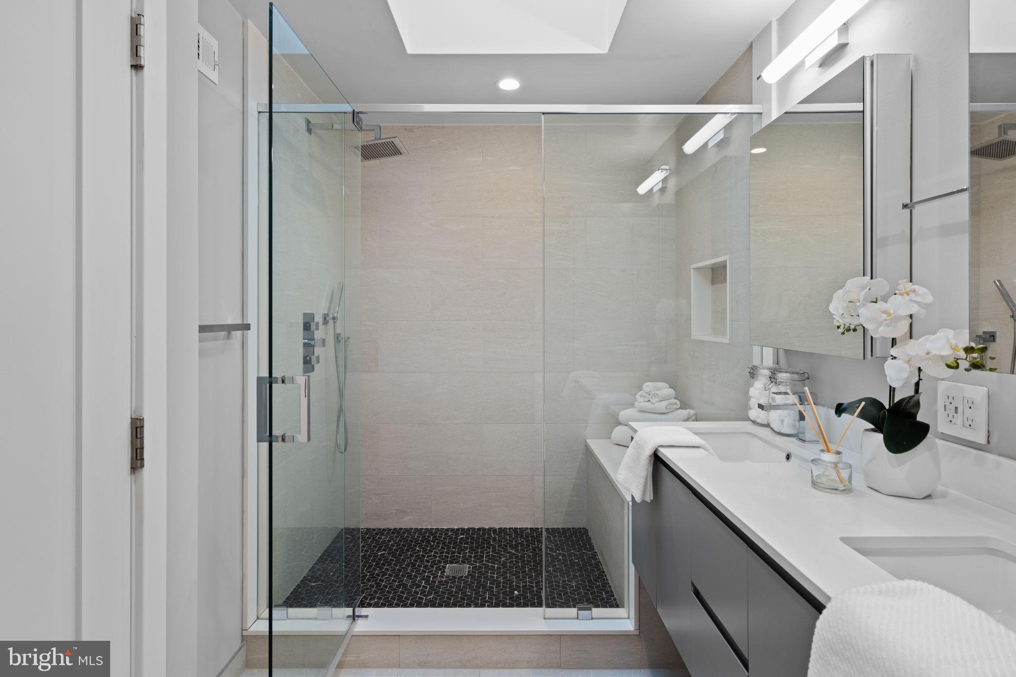 2030 Ranstead Street Philadelphia, PA 19103 - Photo 40 of 49 a bathroom with a sink and a mirror