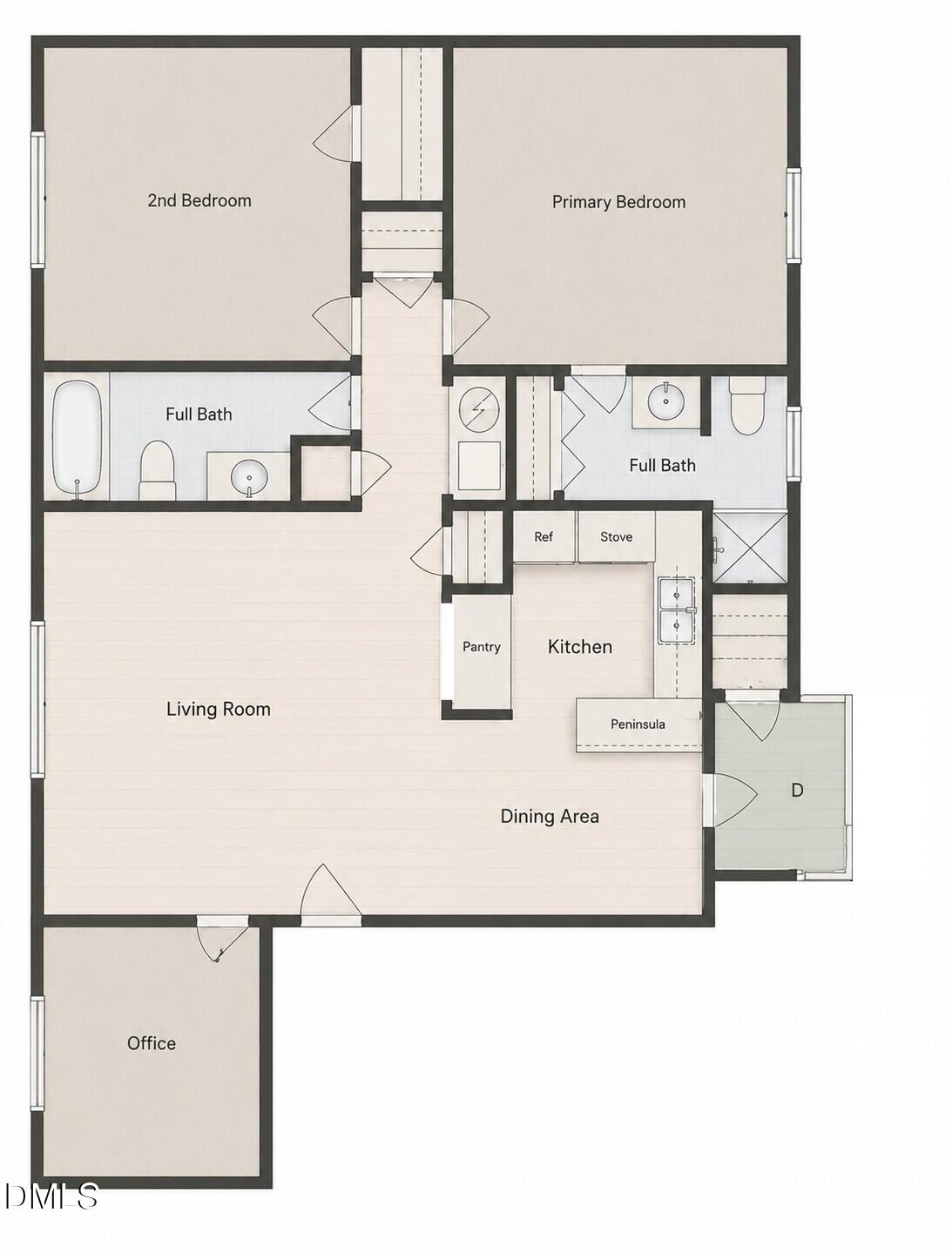 1217 Manassas Court, Unit G Raleigh, NC 27609 - Photo 23 of 23 manassas floorplan