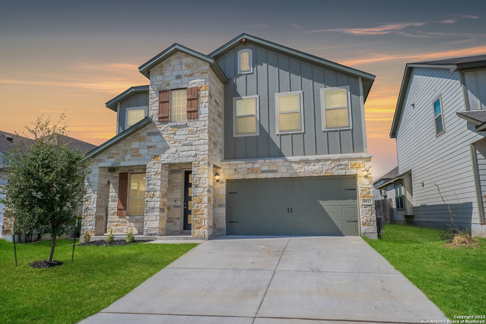 4917 Drovers Path St. Hedwig, TX 78152 - Photo 1 of 1 a front view of a house with a garden