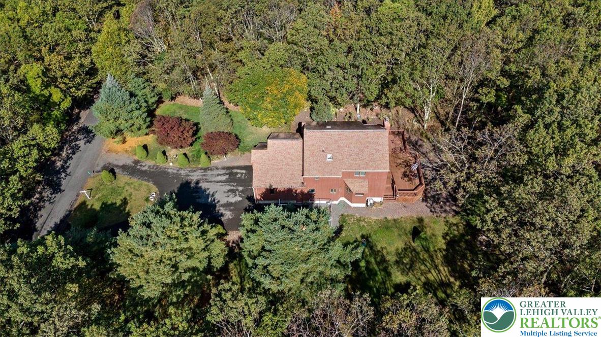 131 Stone Ridge Albrightsville, PA 18210 - Photo 46 of 51 an aerial view of a house with a yard and garden