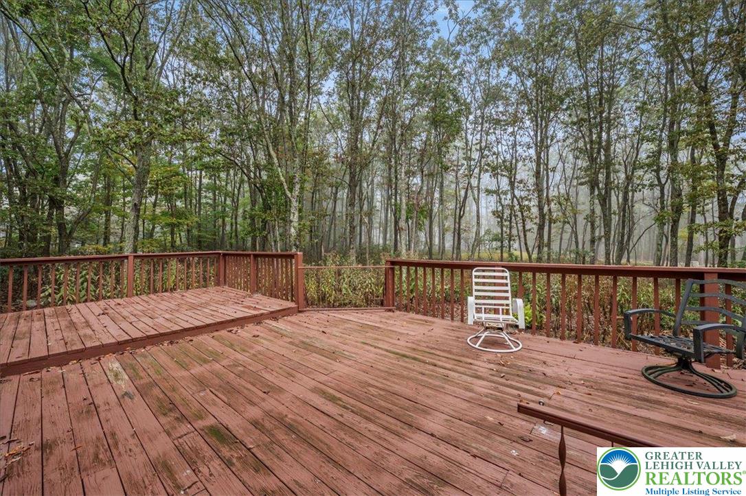 131 Stone Ridge Albrightsville, PA 18210 - Photo 5 of 51 a balcony with wooden floor