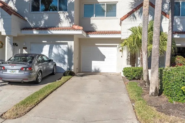 a view of a car park in front of a building