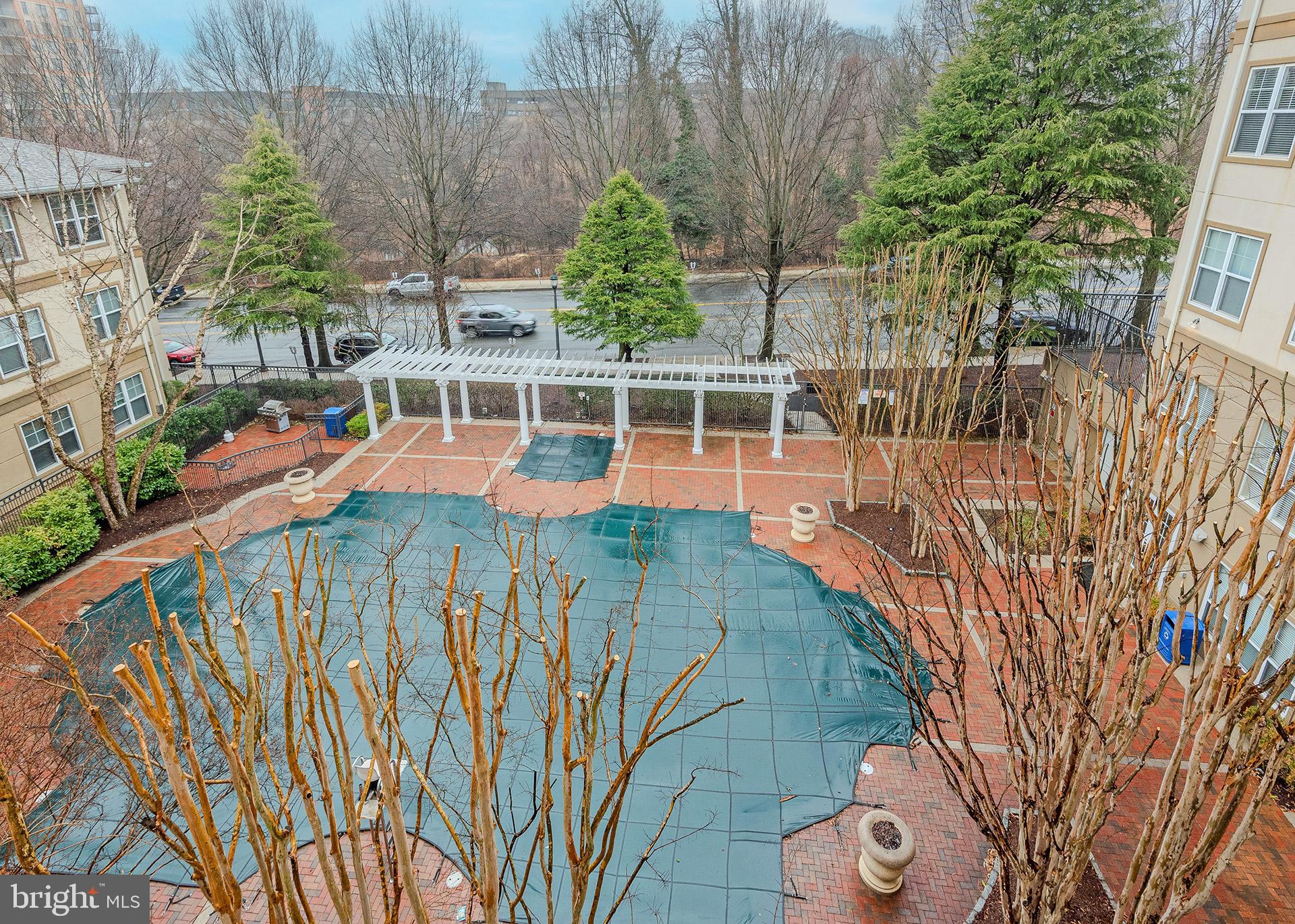 11800 Old Georgetown Road, Unit 1632 North Bethesda, MD 20852 - Photo 19 of 35 a view of swimming pool with a yard and plants