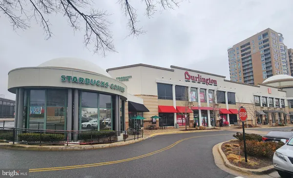 a front view of building with street