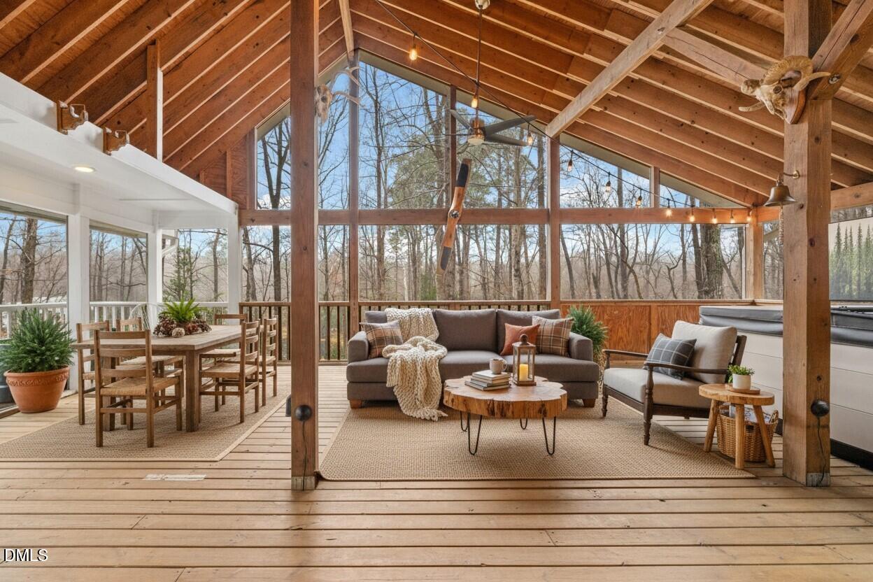 10848 Leslie Drive Raleigh, NC 27614 - Photo 4 of 71 Screened Porch balcony (1) staged