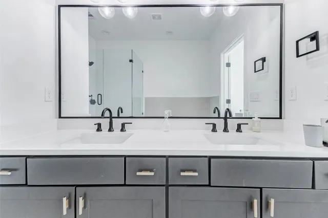 a white tub sitting in a bathroom