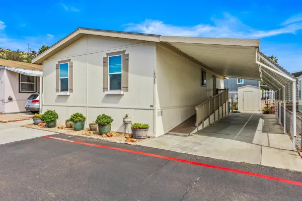 a house view with a outdoor space