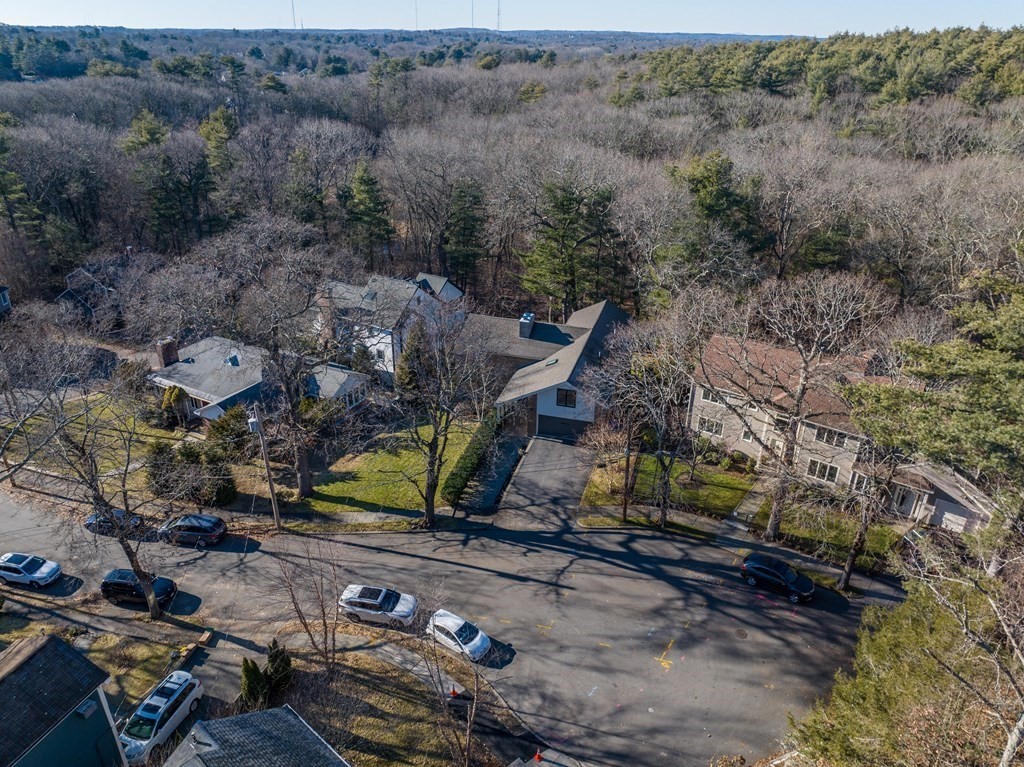9 Newbrook Circle Newton, MA 02467 - Photo 27 of 28 an aerial view of a yard with horses