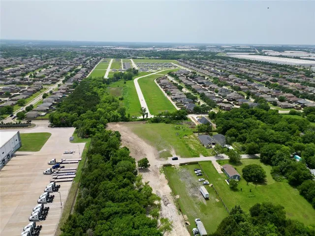 an aerial view of a city