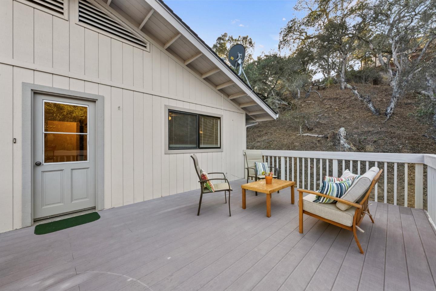 8935 Coker Road Salinas, CA 93907 - Photo 37 of 90 a balcony with furniture and wooden floor