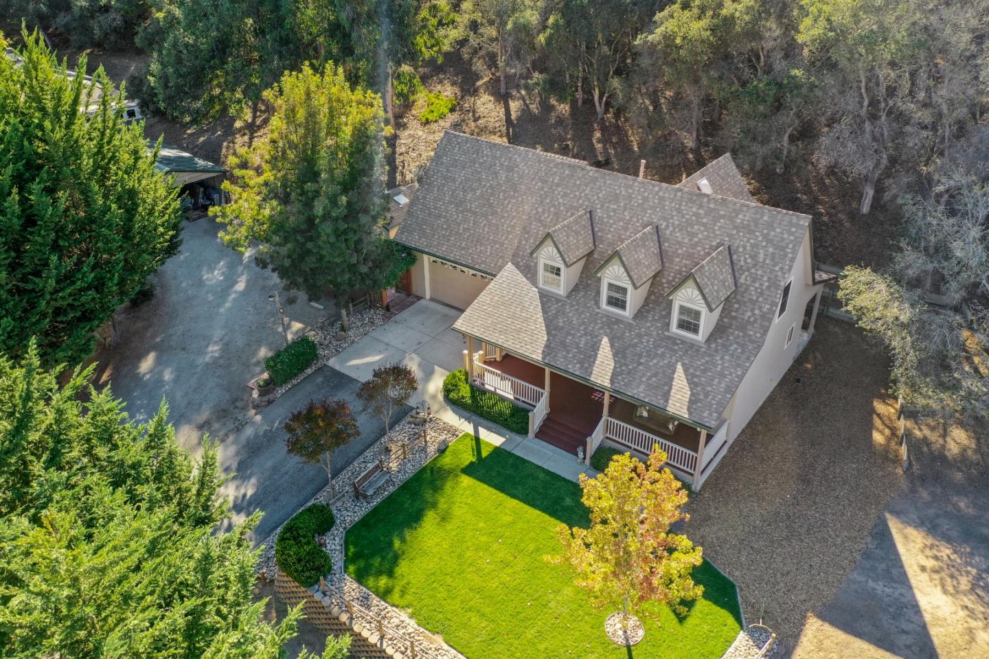 8935 Coker Road Salinas, CA 93907 - Photo 73 of 90 an aerial view of a house with yard swimming pool and outdoor seating