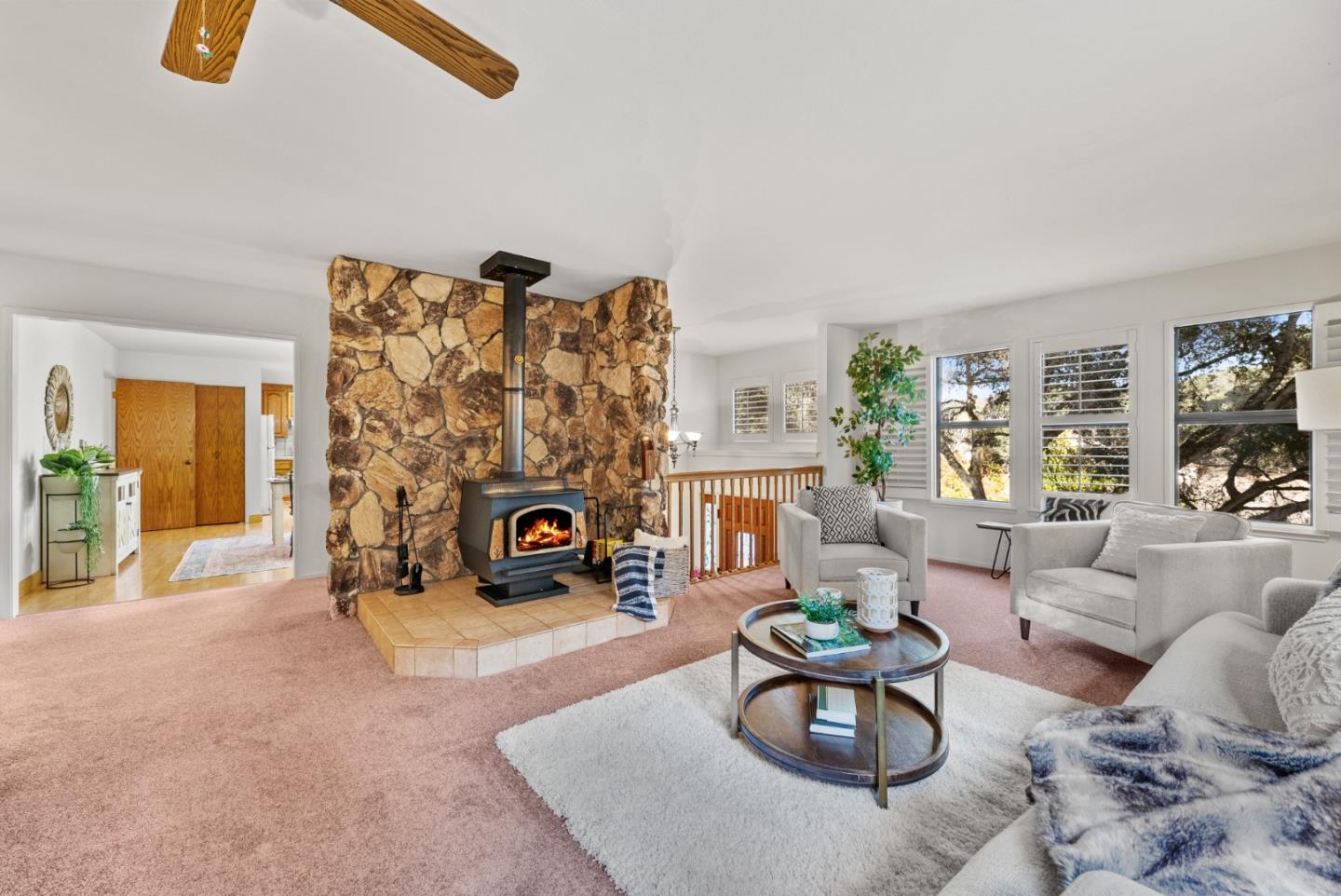 8935 Coker Road Salinas, CA 93907 - Photo 10 of 90 a living room with furniture and a fireplace