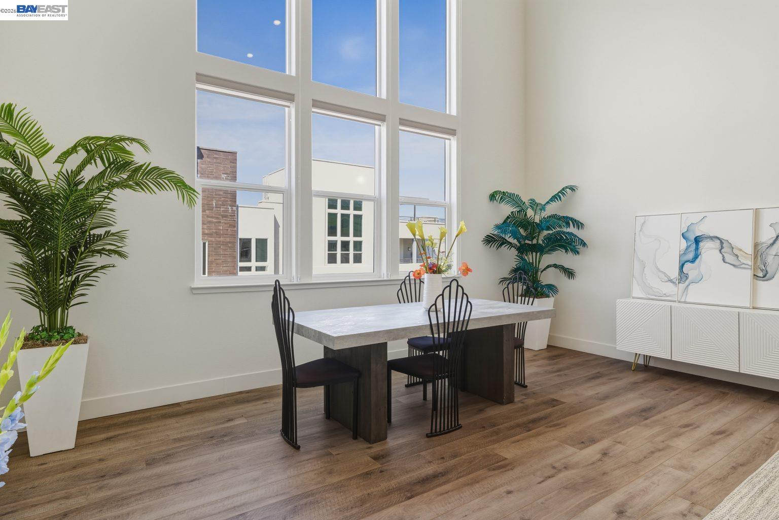 1748 Kilowatt Way, Unit 402 Fremont, CA 94539 - Photo 12 of 60 a view of a dining room with furniture and window