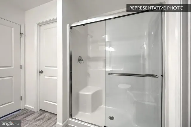 a view of small space with racks on the wall