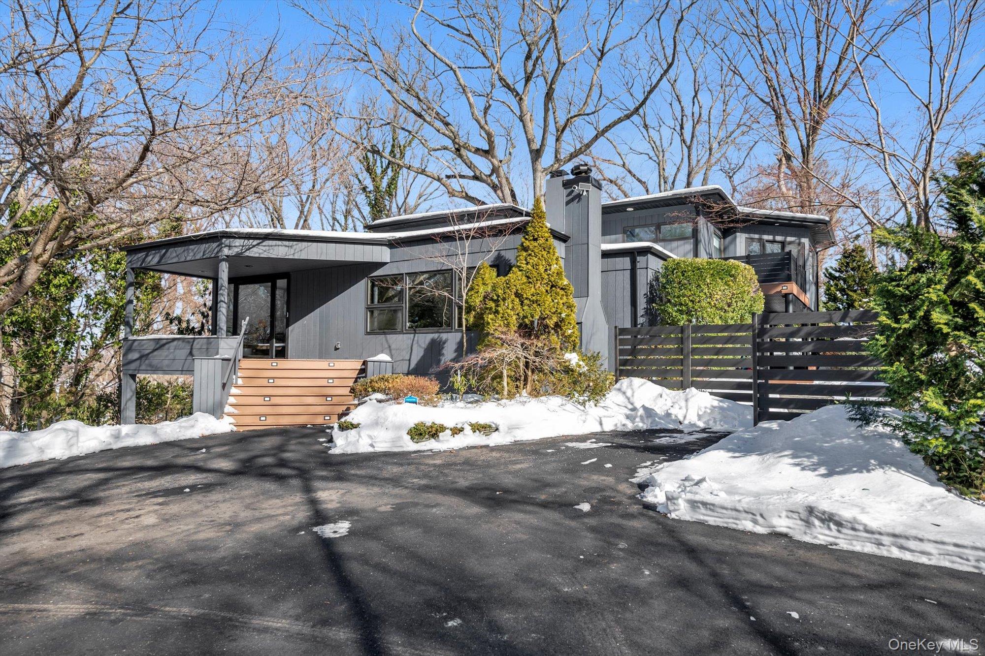 a front view of house