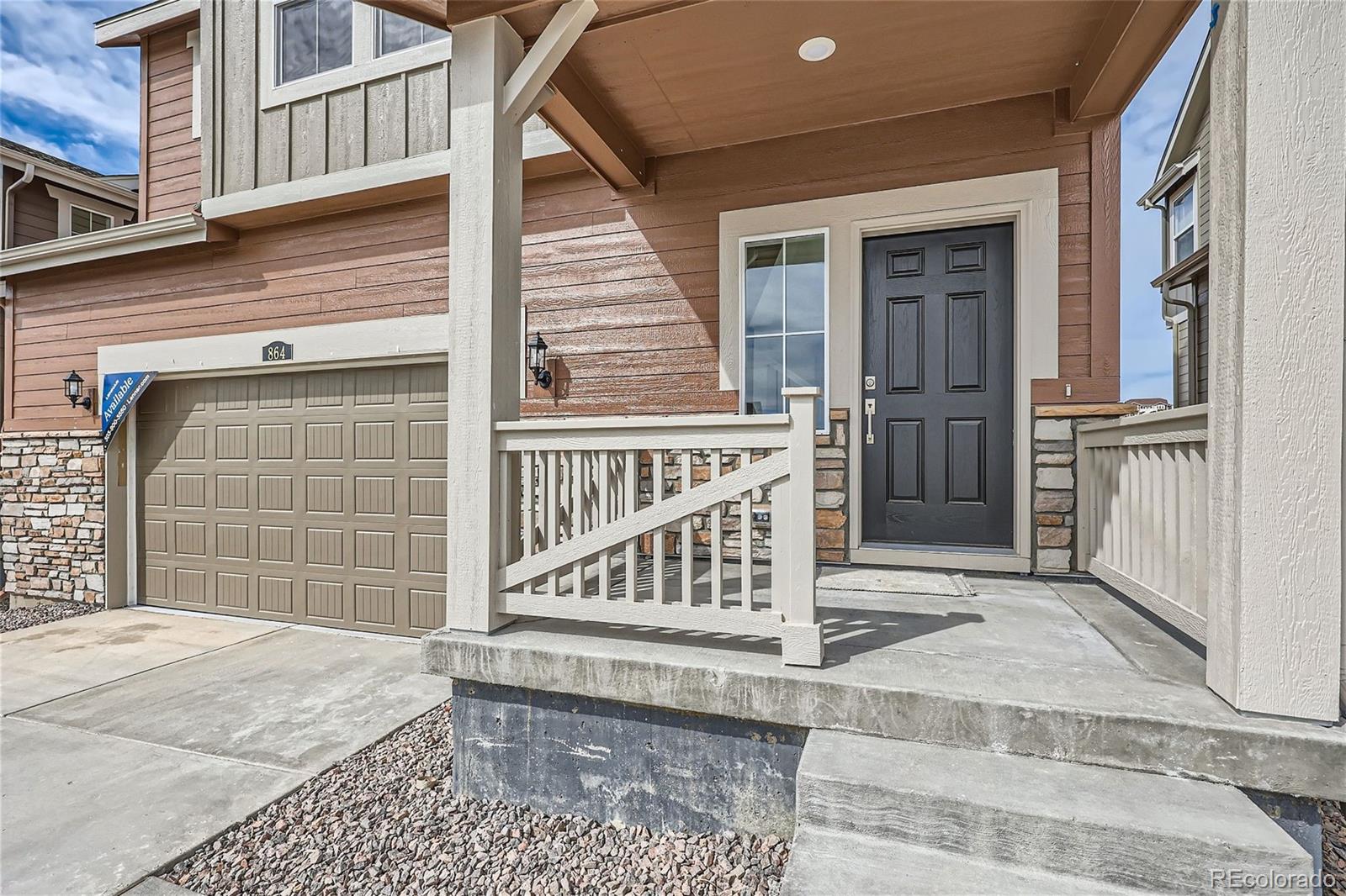 864 Yankee Boy Loop Elizabeth, CO 80107 - Photo 3 of 36 a view of front door of house