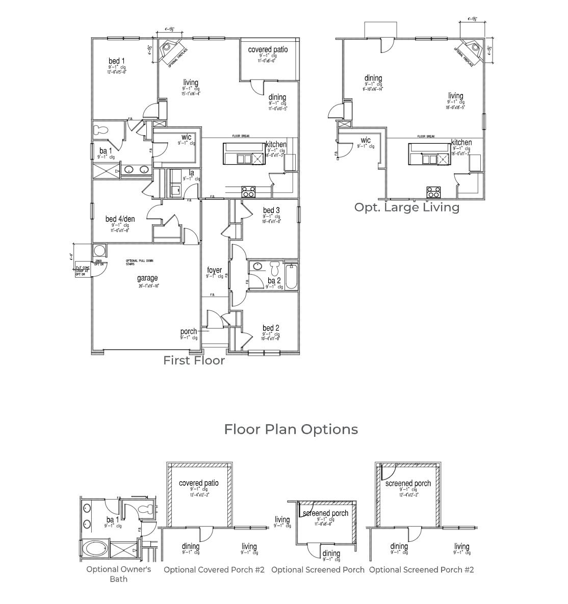 1142 Wading Point Boulevard Huger, SC 29450 - Photo 48 of 48 Cali Floorplan