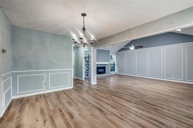 a view of a livingroom with a staircase