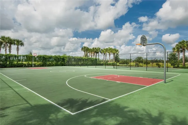 a view of a basket ball ground