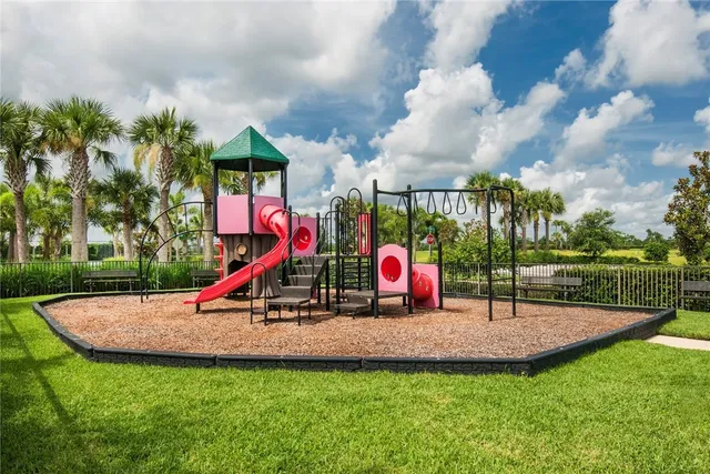 a view of outdoor space with garden and entertaining space