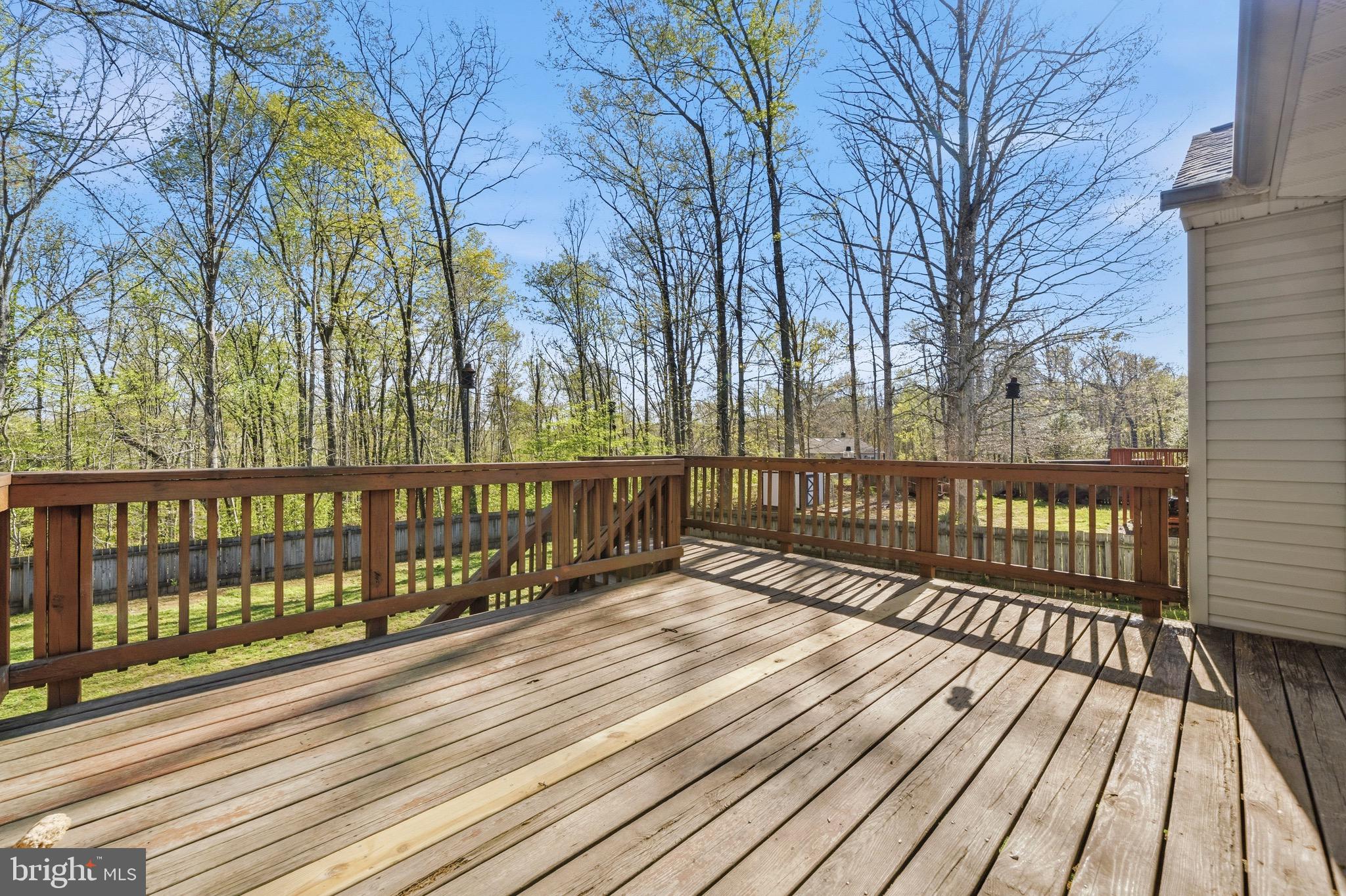 2616 Ruffin Drive Fredericksburg, VA 22408 - Photo 36 of 36 a view of a wooden roof with wooden floor and fence