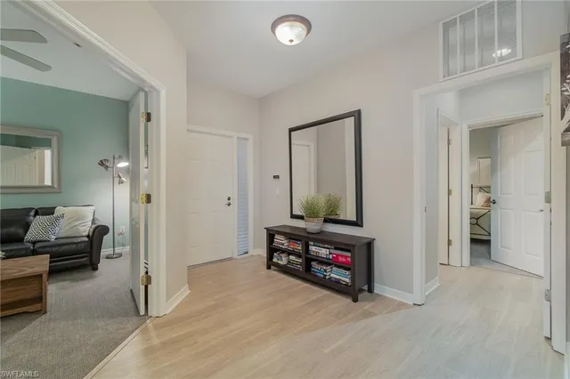 a view of a livingroom with furniture and a livingroom