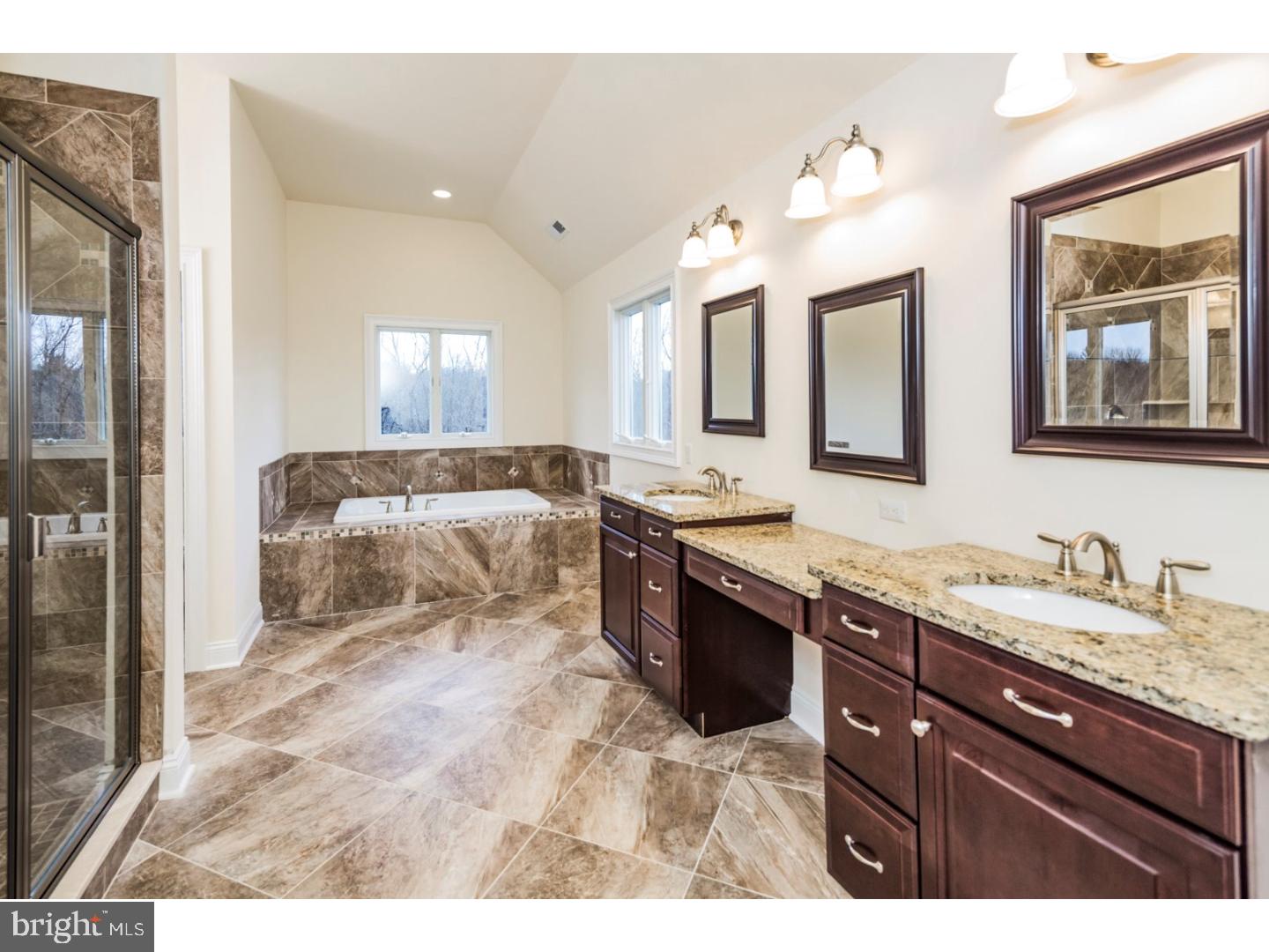 14 Partridge Road Flemington, NJ 08822 - Photo 23 of 24 a spacious bathroom with a granite countertop sink a mirror and a