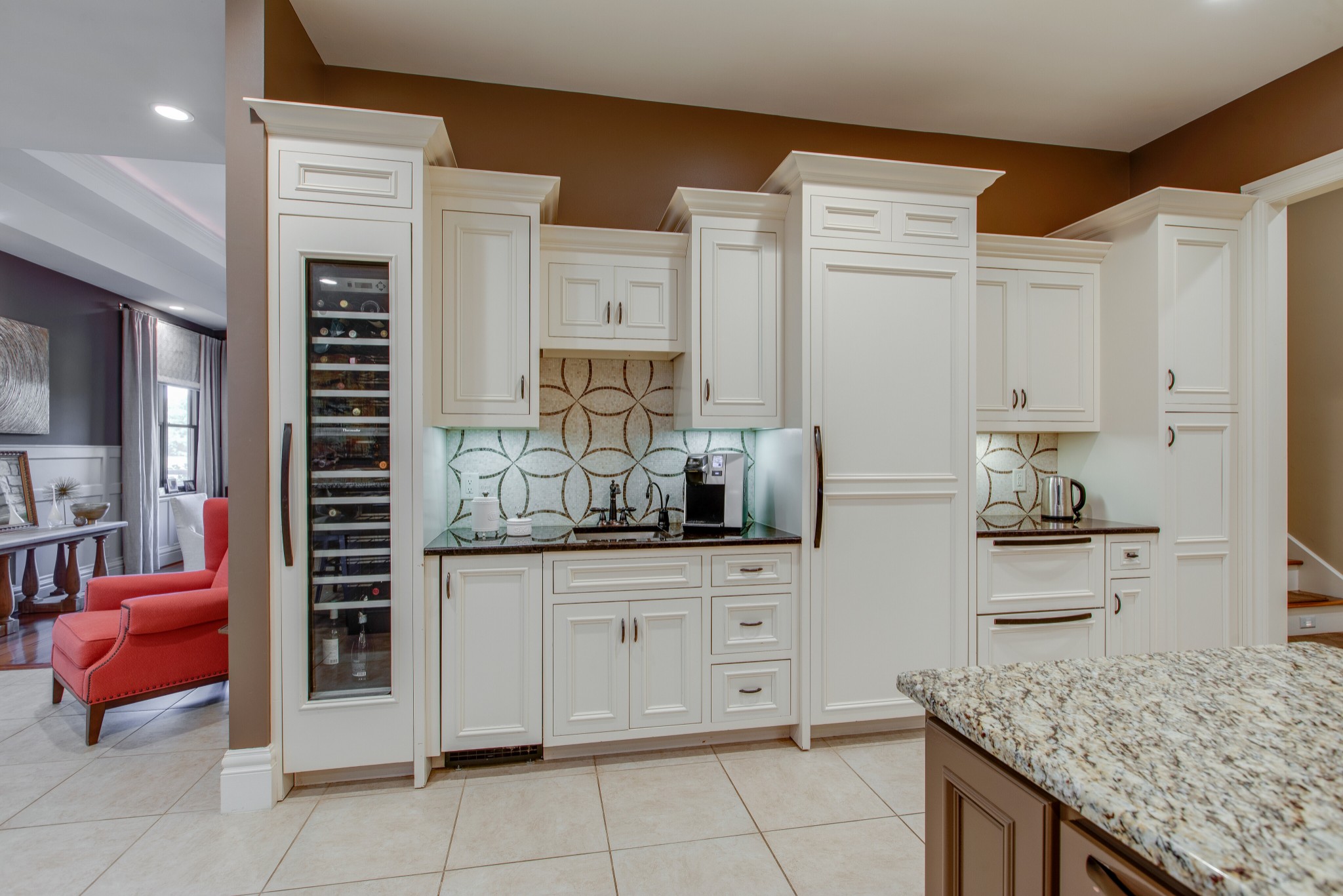 4200 Two Rivers Lane Franklin, TN 37069 - Photo 17 of 44 a kitchen with stainless steel appliances granite countertop a stove and cabinets