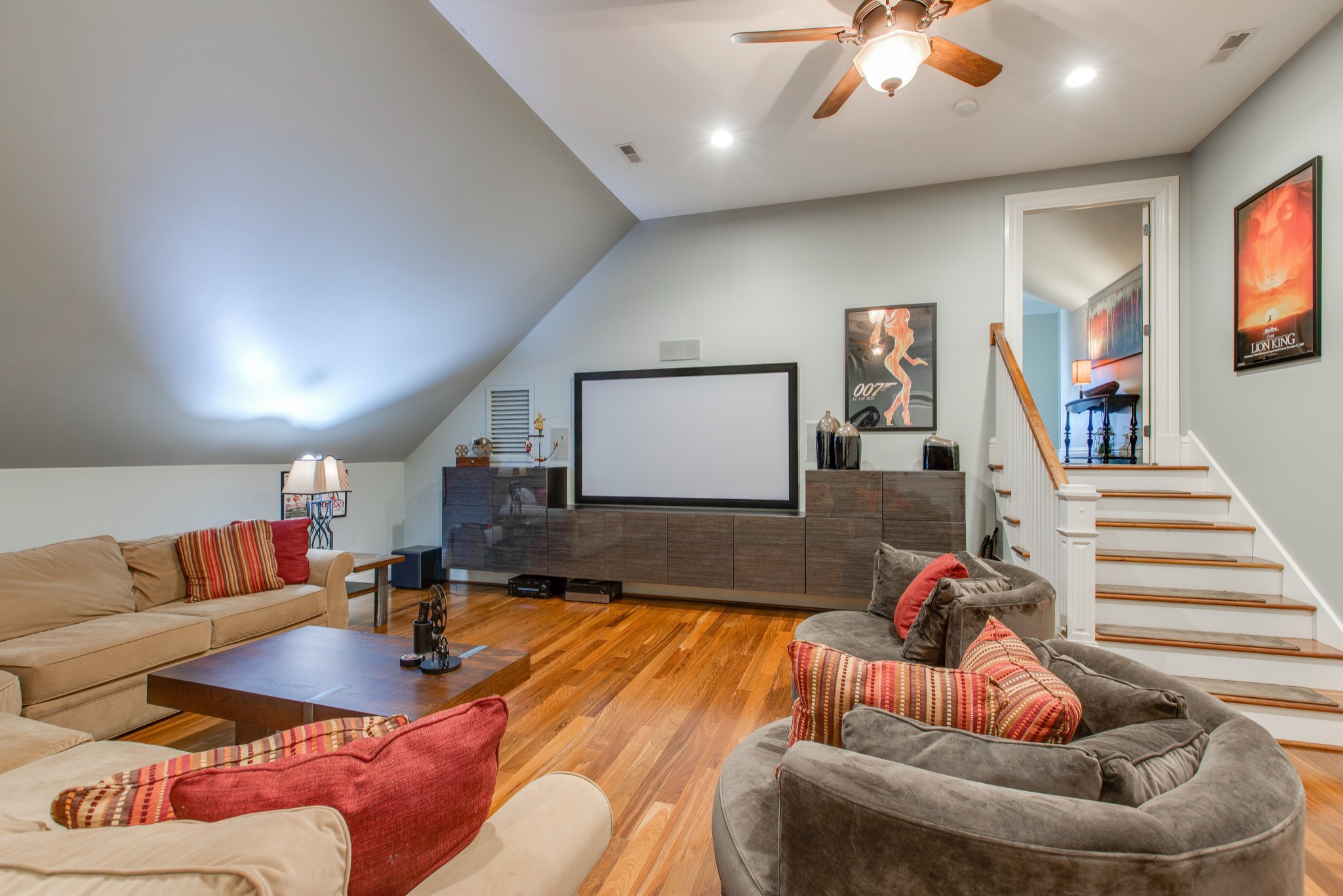 4200 Two Rivers Lane Franklin, TN 37069 - Photo 34 of 44 a living room with furniture and stairs