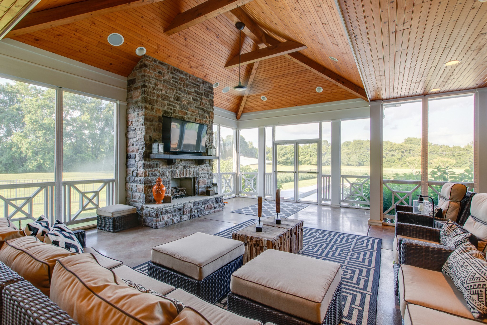 4200 Two Rivers Lane Franklin, TN 37069 - Photo 36 of 44 a living room with furniture and a large window